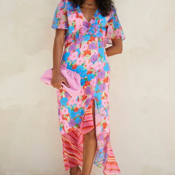 Never Fully Dressed: Saskia Ruffle Midi Dress | size 10 - Picture 3 of 10